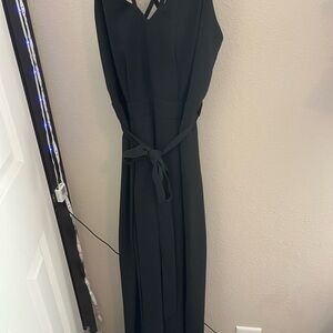 Elegant Black Sleeveless Romper